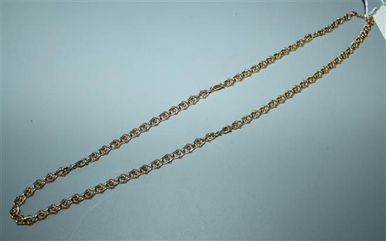 18ct gold fancy link neck chain